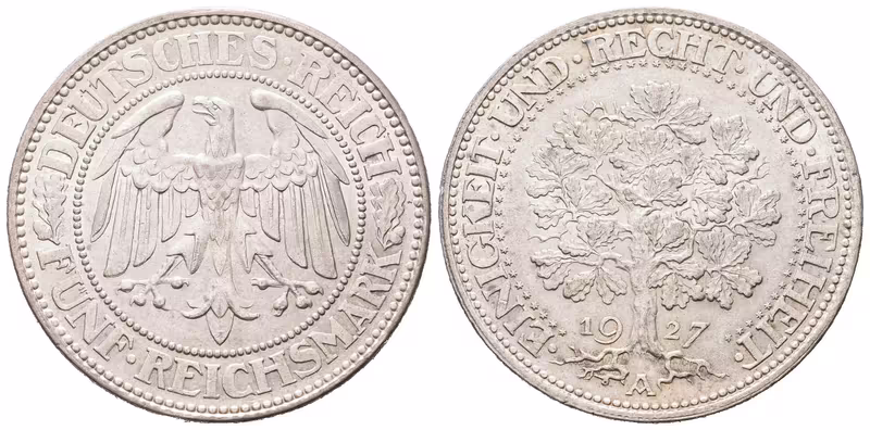 Výmar, 5 Marka 1927 A