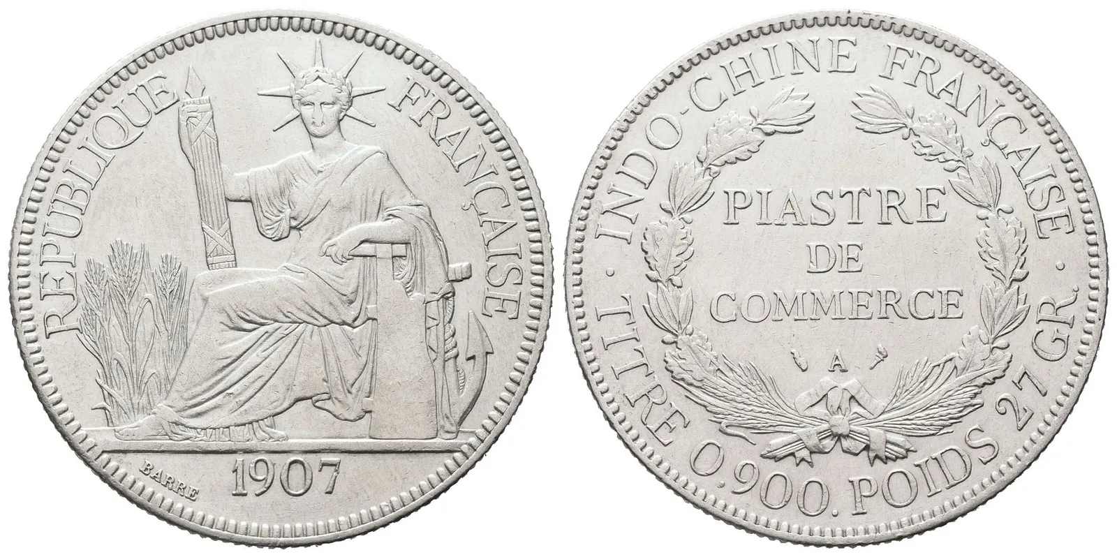 Francouzská Indočína, Piastre 1907 A