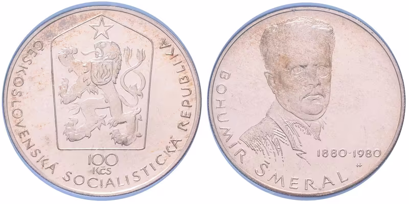 100 Kčs 1980 - Bohumír Šmeral, PROOF