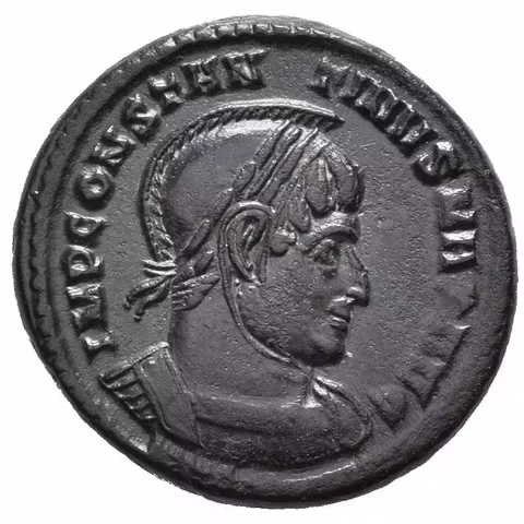 Follis, Treveri, 319, Rv: VICTORIAE LAETAE PRINC PERP,