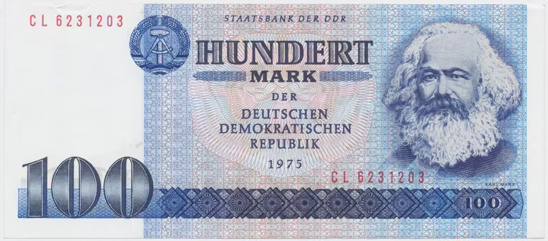 Německo - NDR, 100 DM 1975, II. vydání (1986), Ros.363c