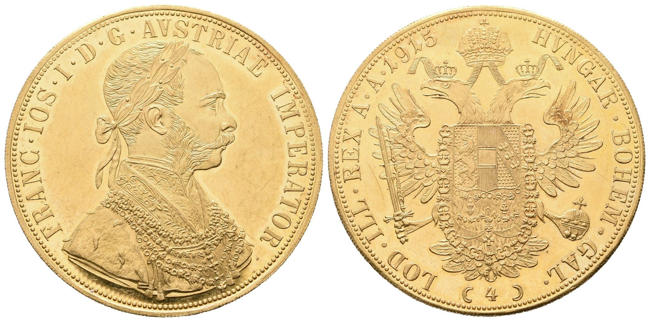 4 Dukát 1915 - starší novoražba