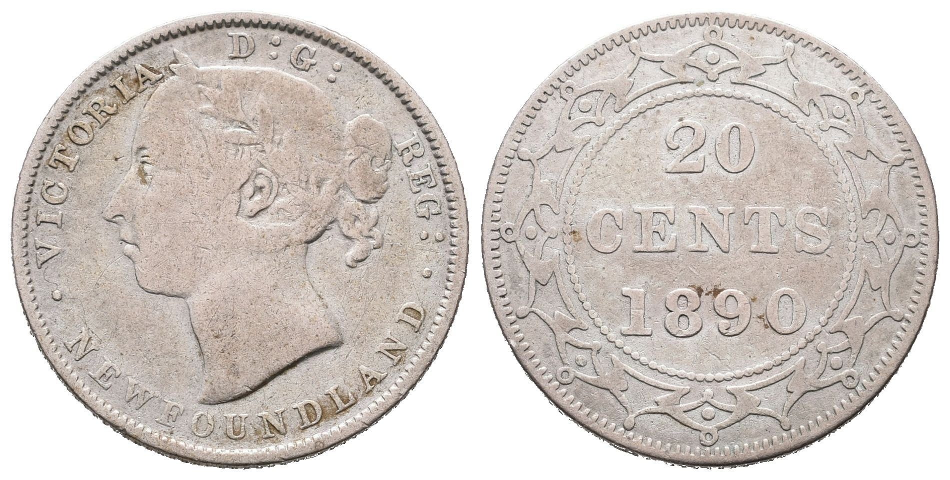 Newfoundland, 20 Cent 1890