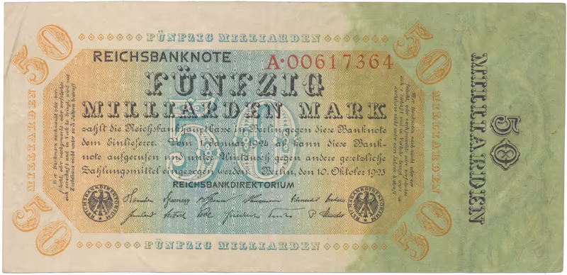 Německo, 50 Milliarden Mark 1923, Ro.116a