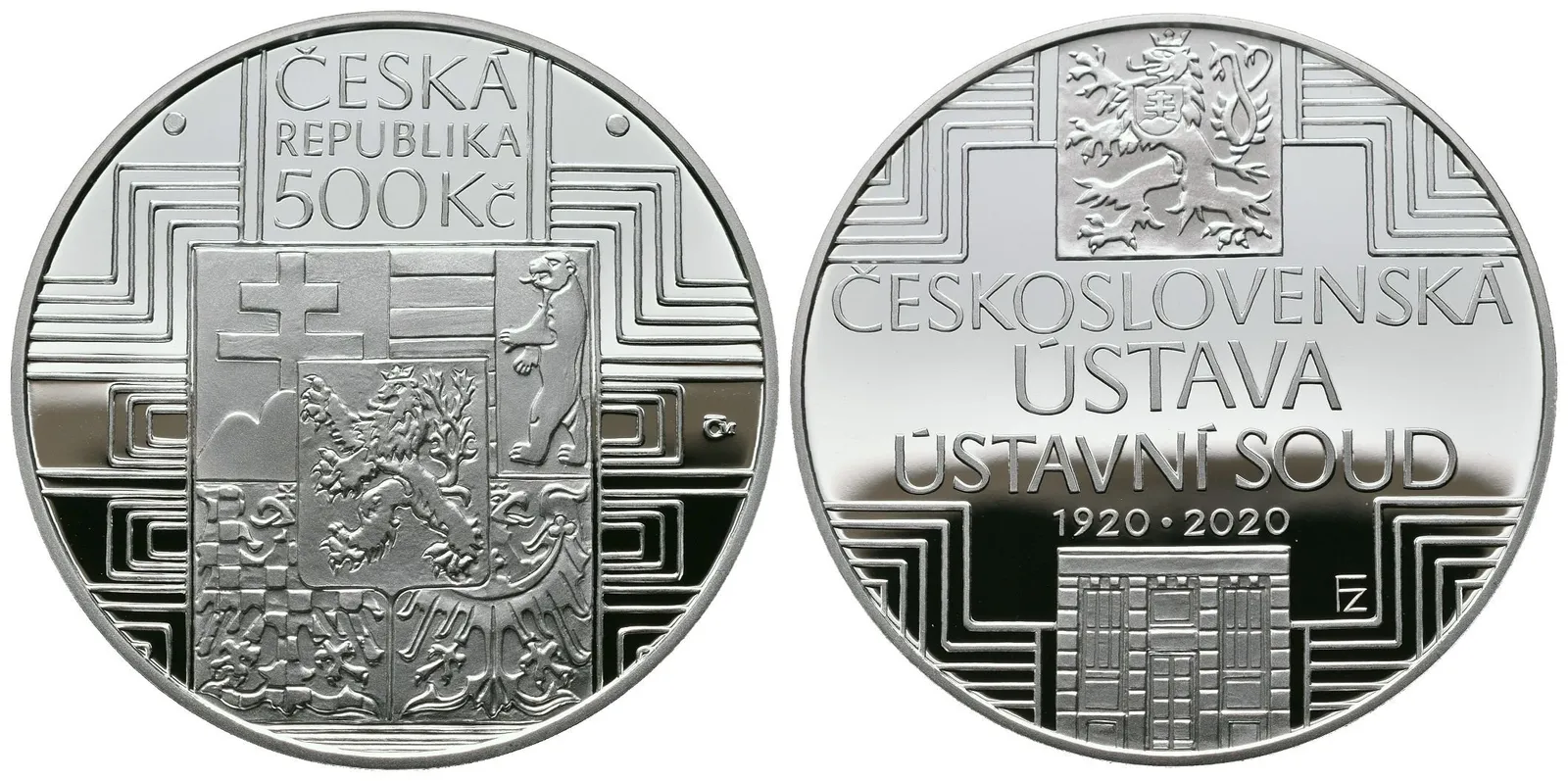 500 Kč 2020 - Čs. ústava a Ústavní soud, PROOF