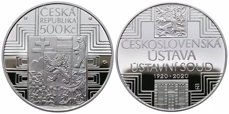 500 Kč 2020 - Čs. ústava a Ústavní soud, PROOF