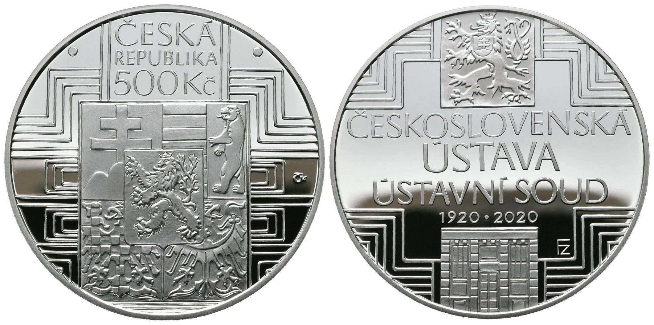 500 Kč 2020 - Čs. ústava a Ústavní soud, PROOF