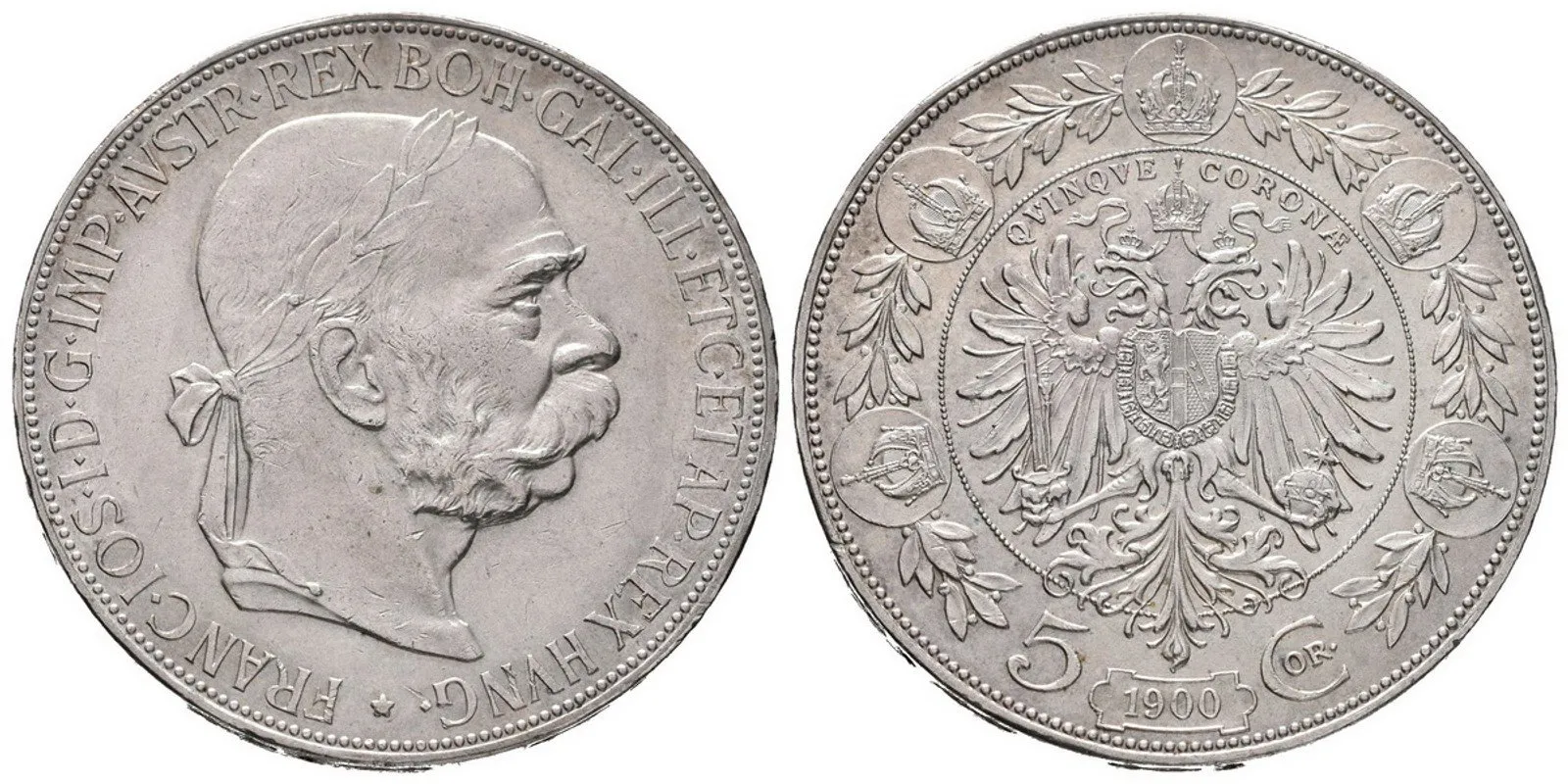 Korunová měna, 1892 - 1918 — 1