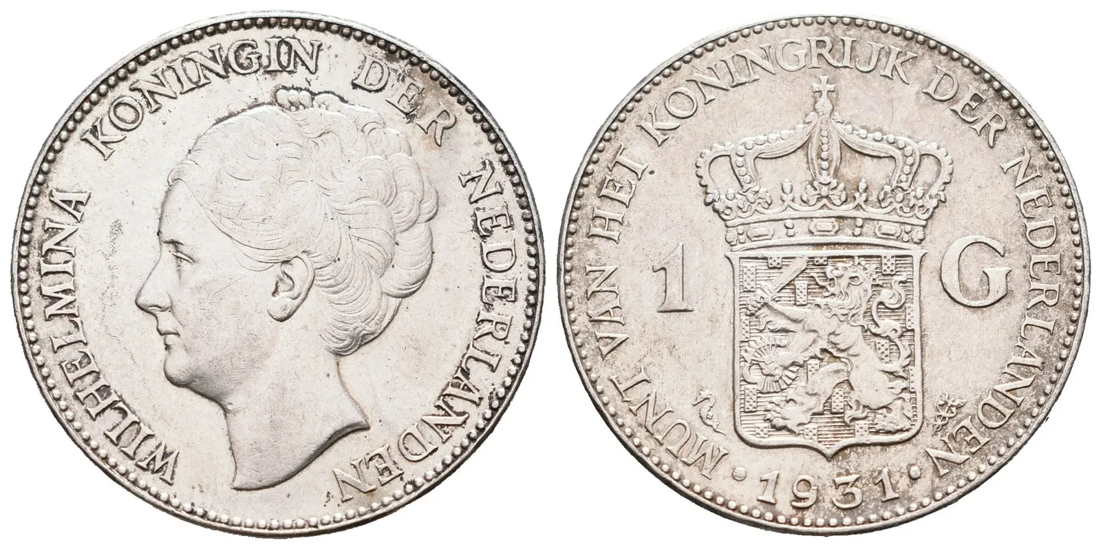 Nizozemí, 1 Gulden 1931 - Wilhelmina