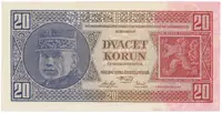 20 Koruna 1926, SPECIMEN, Hej.21c2.S1 - fotografie 2