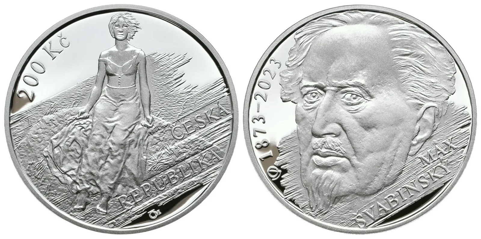 200 Kč 2023 - Max Švabinský, PROOF