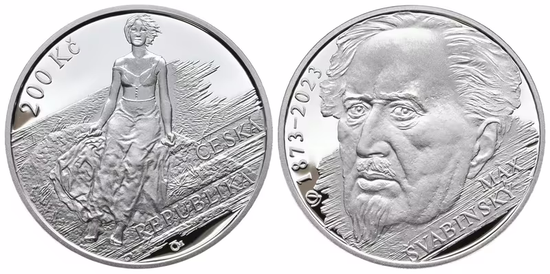 200 Kč 2023 - Max Švabinský, PROOF