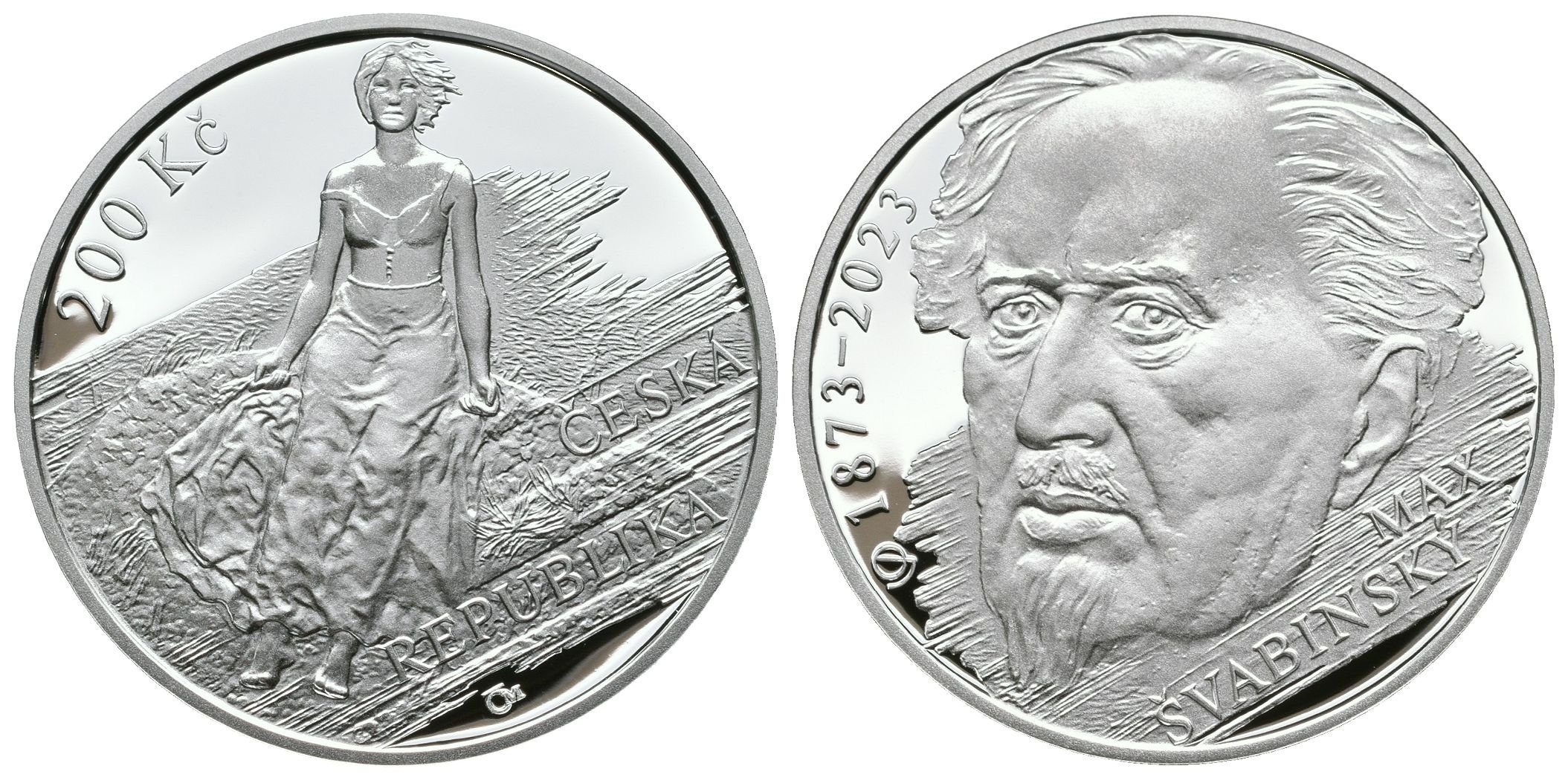 200 Kč 2023 - Max Švabinský, PROOF