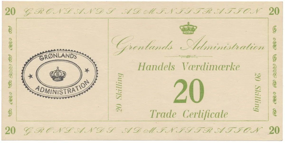Grónsko, 20 Skilling (1942), P.M10