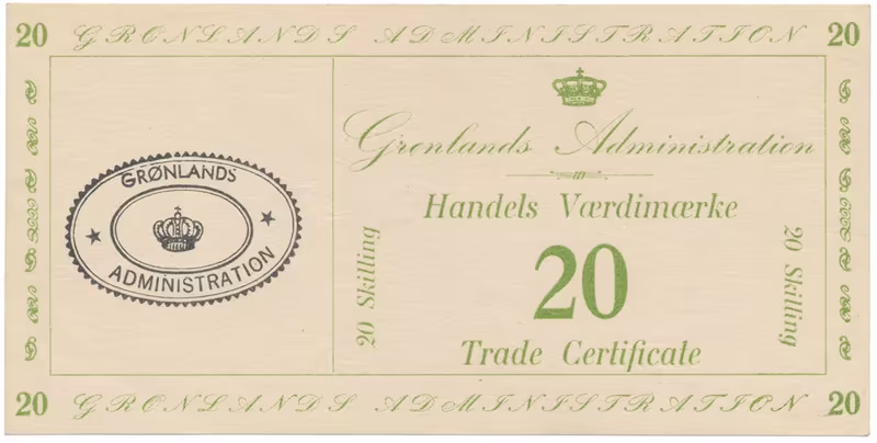 Grónsko, 20 Skilling (1942), P.M10