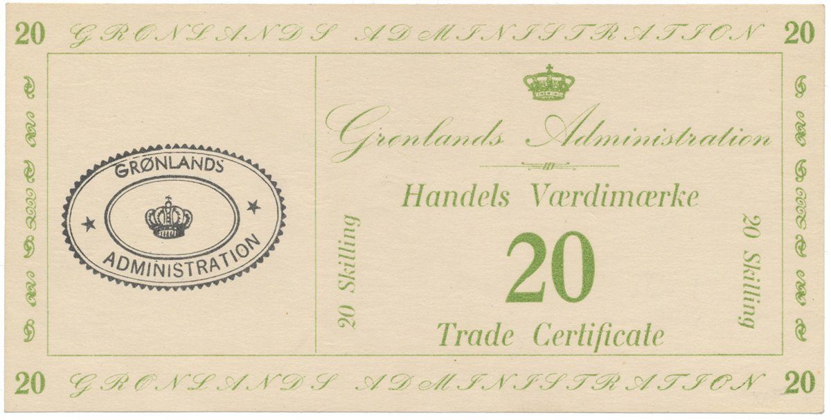 Grónsko, 20 Skilling (1942), P.M10