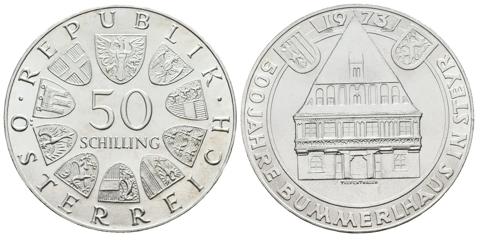 Rakousko, 50 Schilling 1973 - Bummerlhaus