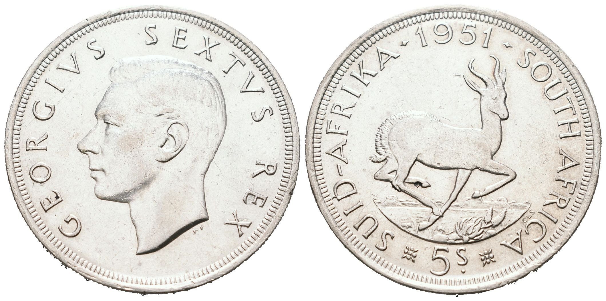 Britská jižní Afrika, 5 Shilling 1951