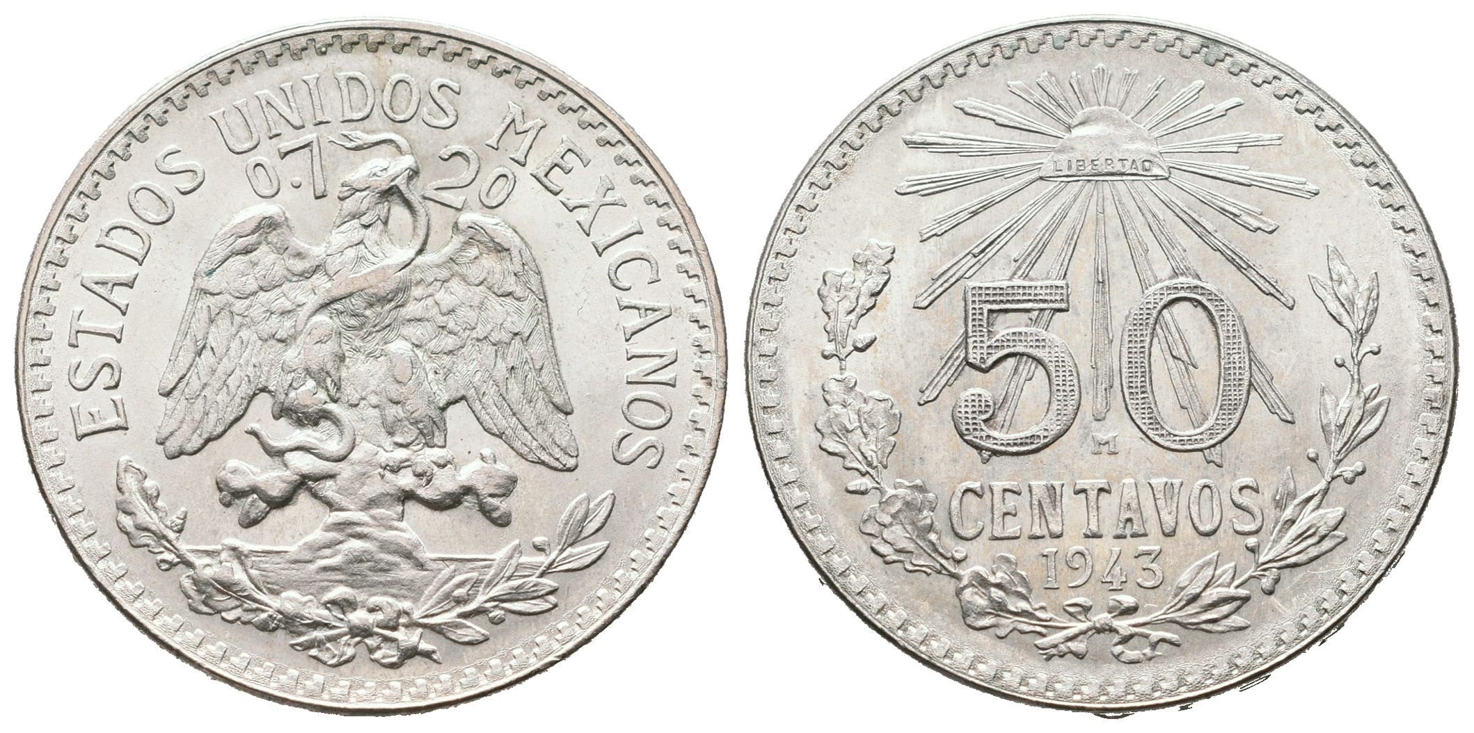Mexiko, 50 Centavo 1943