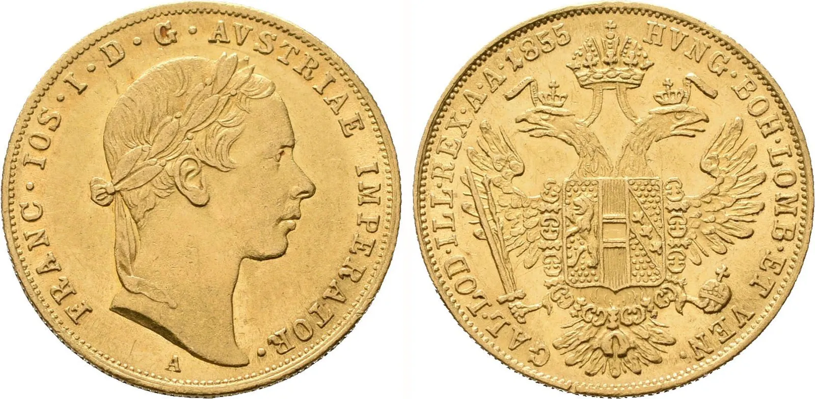 Dukát 1855 A, Vídeň