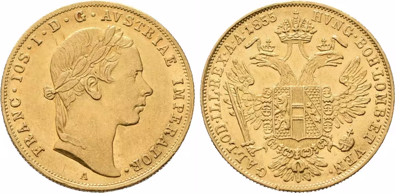 Dukát 1855 A, Vídeň