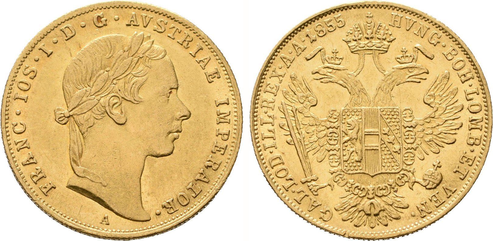 Dukát 1855 A, Vídeň