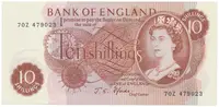 Velká Británie, 10 Shillings (1966~1970), Fforde, P.373c, typ --S/--Z