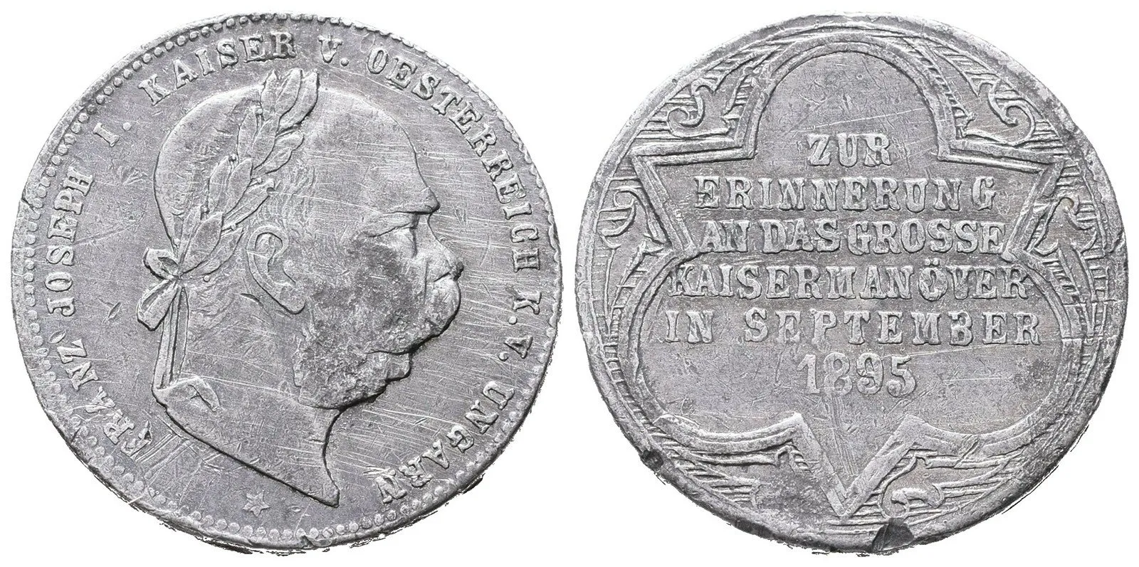 František Josef I., medaile vojenských manévrů — 1