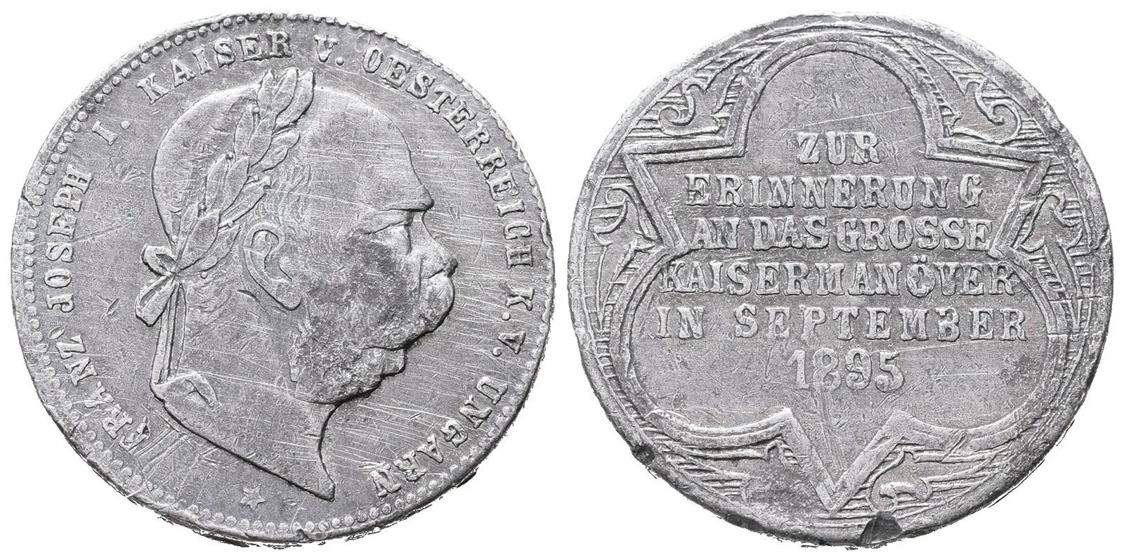 František Josef I., medaile vojenských manévrů — 1