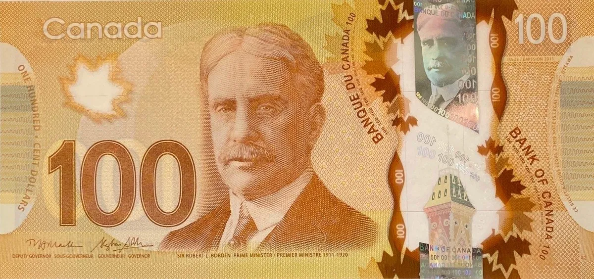 Kanada, 100 Dollars 2011, plastová, P.110