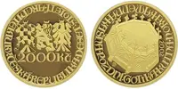 2000 Kč 2002 - Pozdní Gotika - Kašna v Kutné Hoře, PROOF