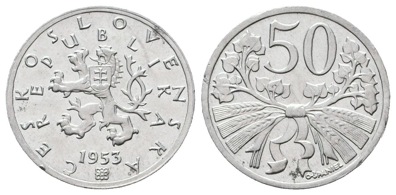50 Haléř 1953, vzácný
