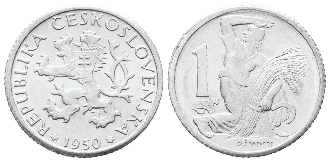 1 Koruna 1950