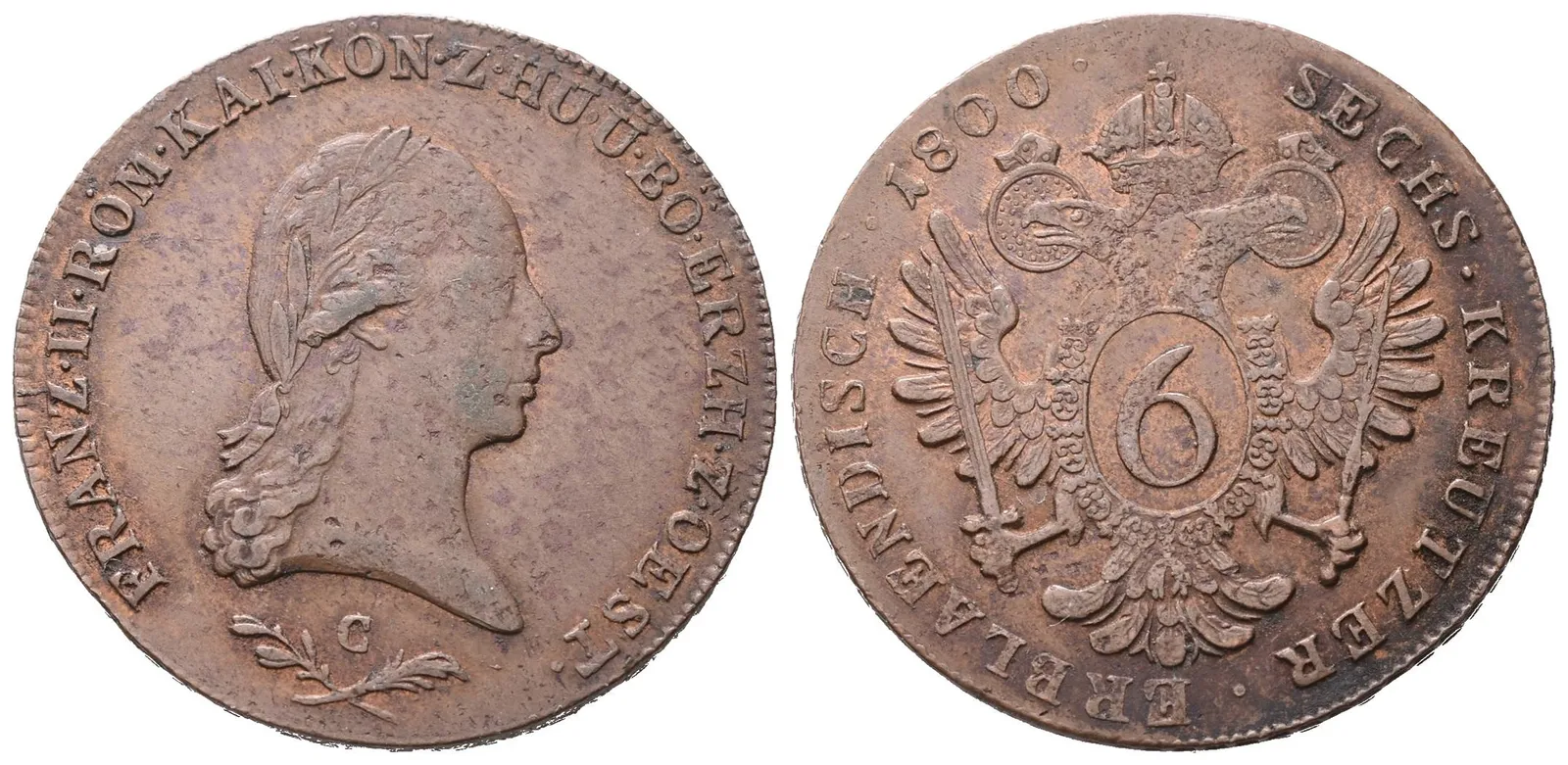 František II., 6 Krejcar 1800 C