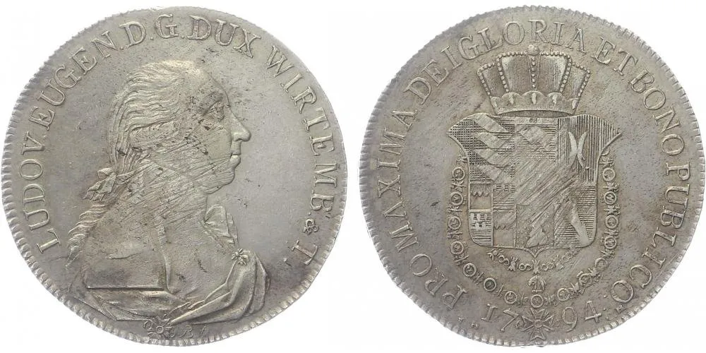 Württemberg, Ludwig Eugen, 1793 - 1795 — 1