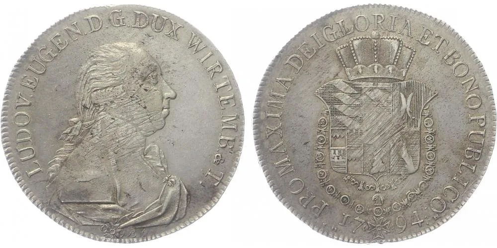 Württemberg, Ludwig Eugen, 1793 - 1795 — 1