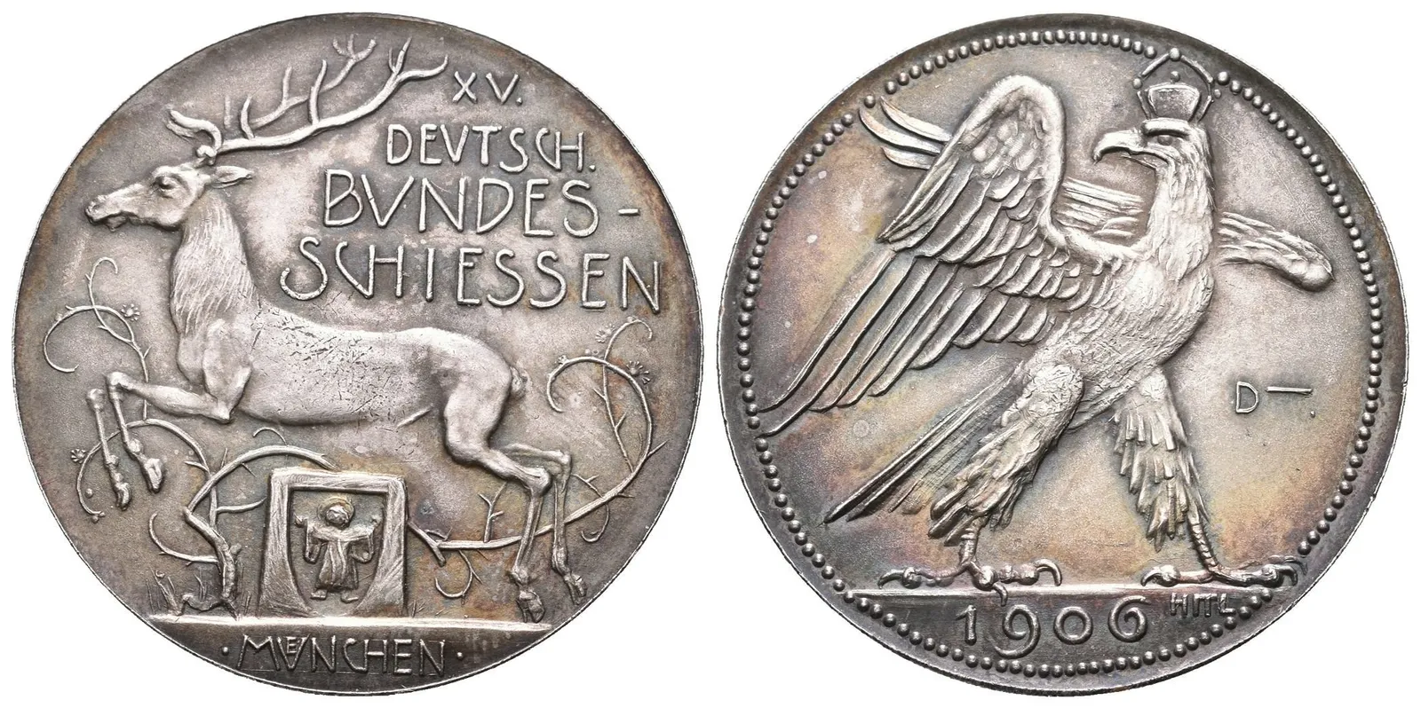AR Medaile 1906 (Hitl.) - XV. Německé spolkové střelby v Mnichově. — 1