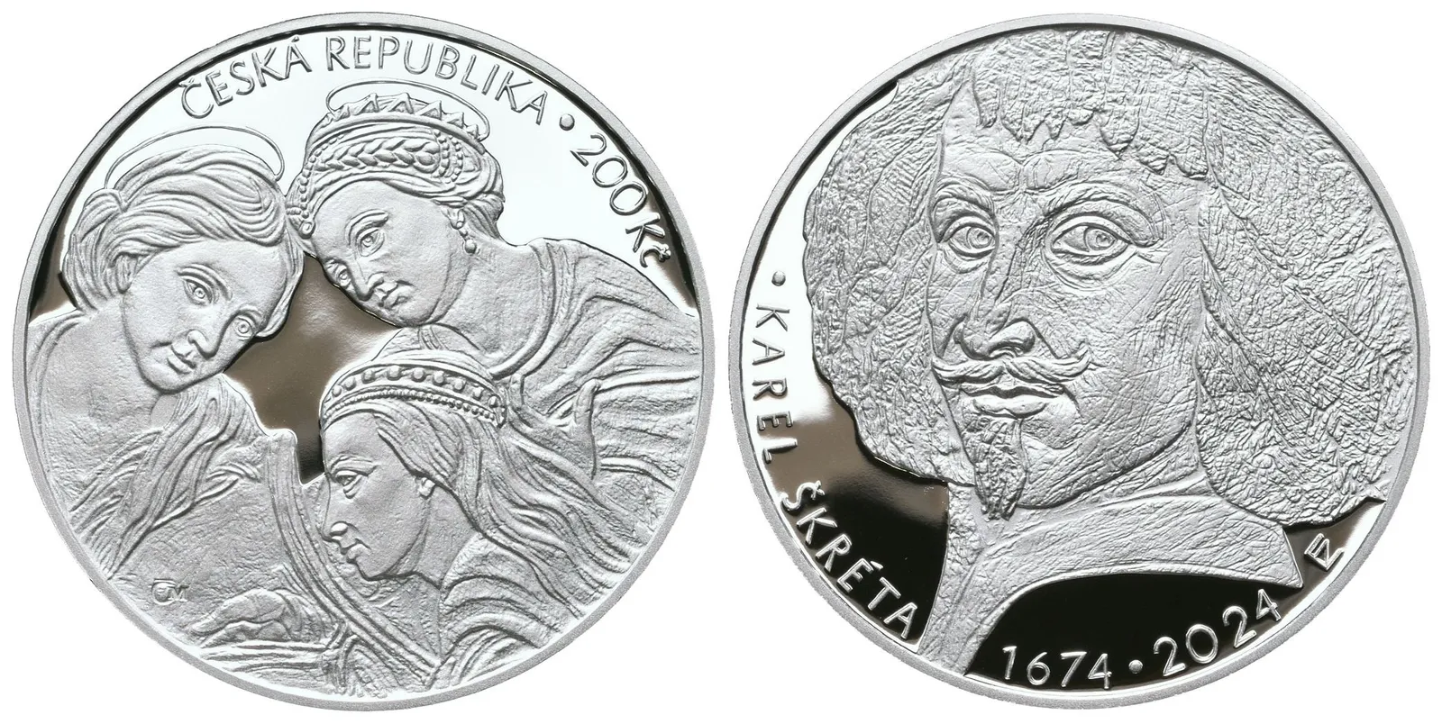 200 Kč 2024 - Karel Škréta, PROOF