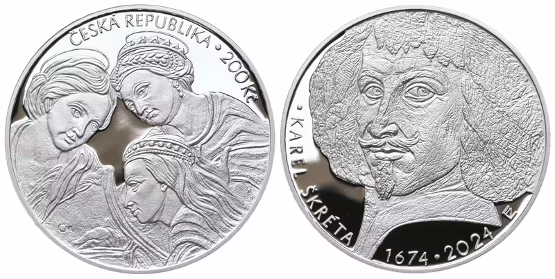 200 Kč 2024 - Karel Škréta, PROOF