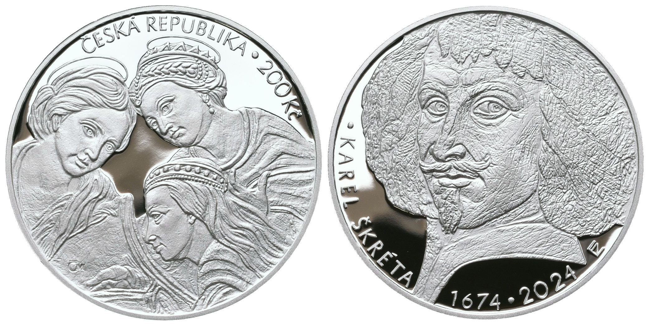 200 Kč 2024 - Karel Škréta, PROOF