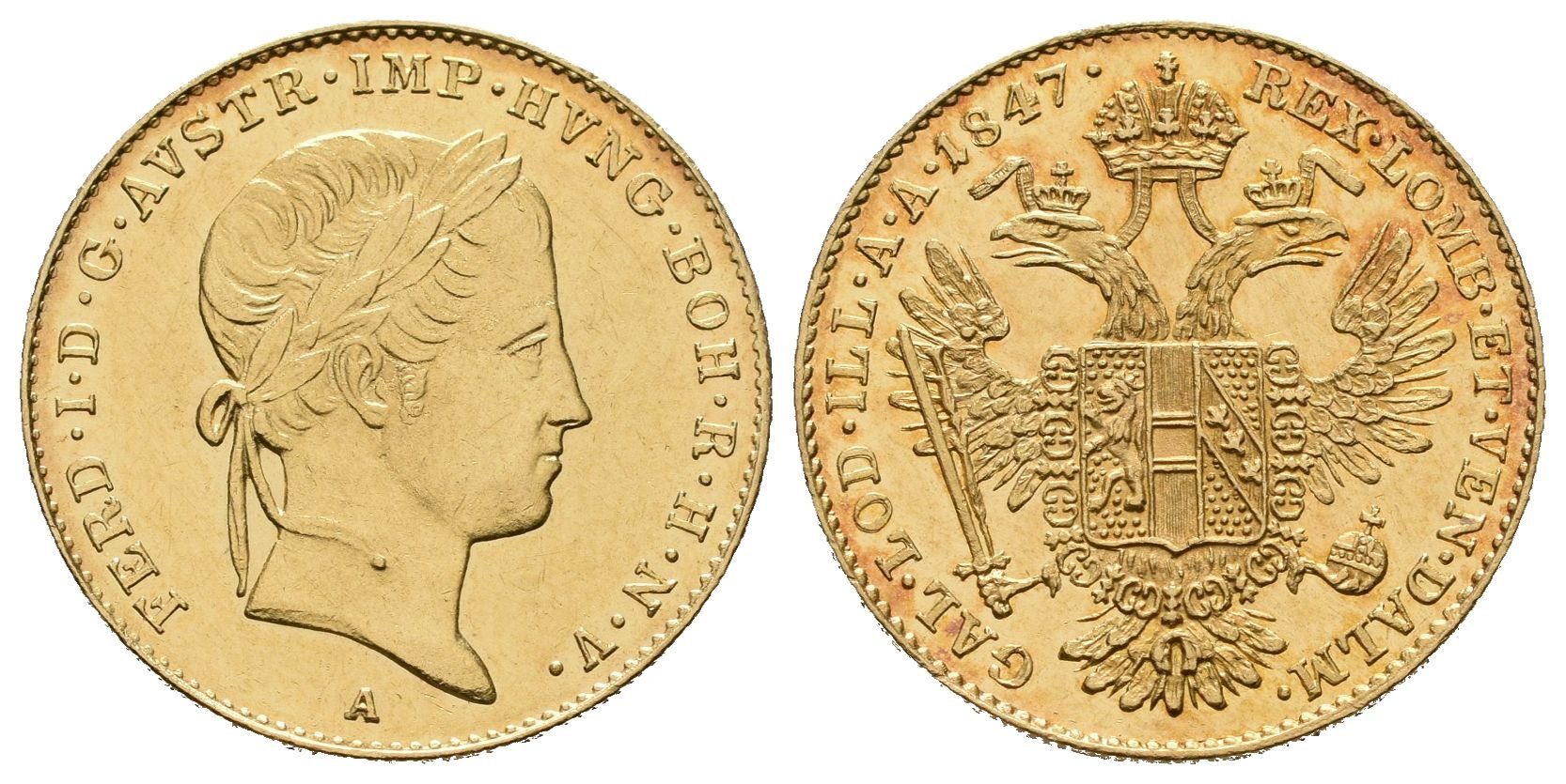 Ferdinand V., Dukát 1847 A, Vídeň