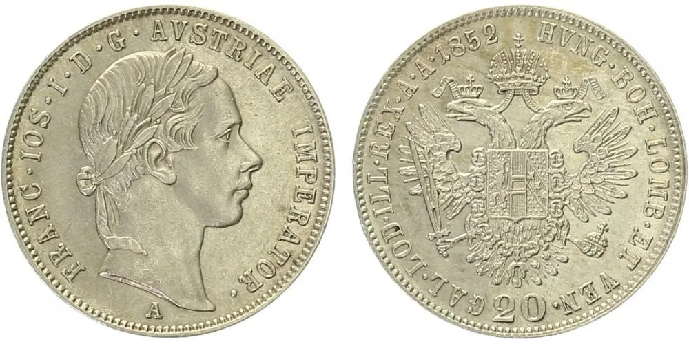 Konvenční měna, 1848 - 1857 — 1