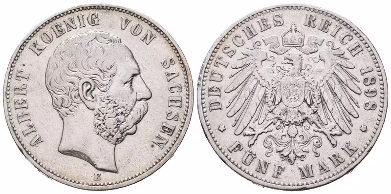 Sasko, 5 Marka 1898