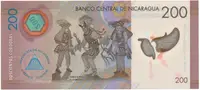 Nikaragua, 200 Cordobas 2014, plastová, P.213 - fotografie 2