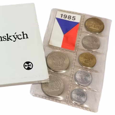 Sada oběžných mincí 1992 (Rašín, Štefánik) + Sada oběžných mincí 1985_