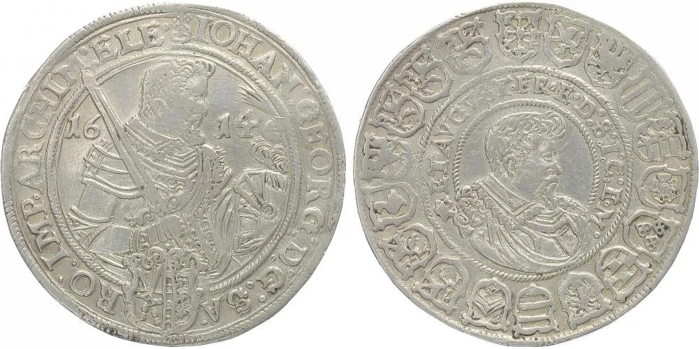 Sasko, Johann Georg I. a August, 1611 - 1615 — 1