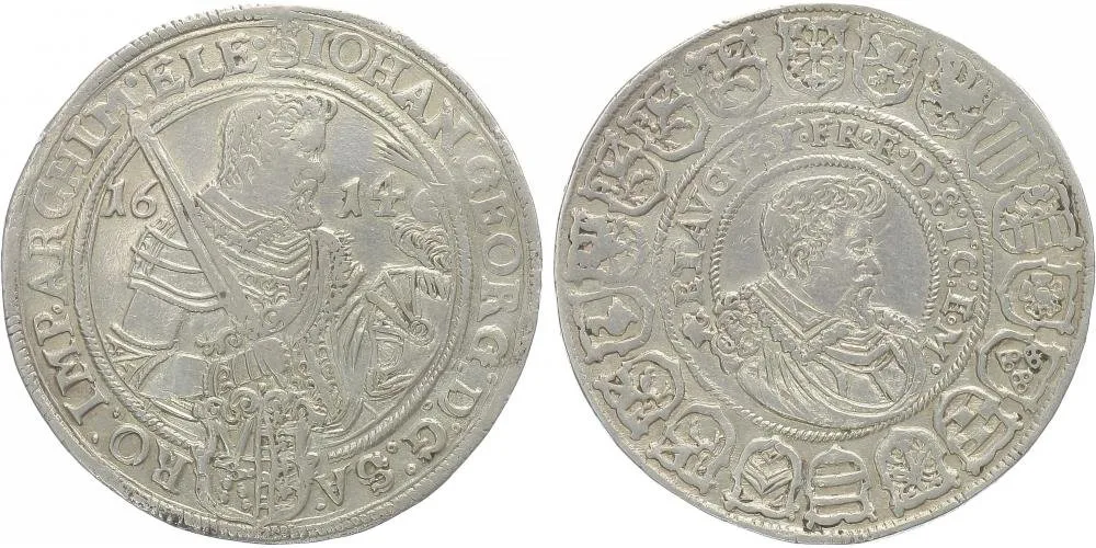 Sasko, Johann Georg I. a August, 1611 - 1615 — 1