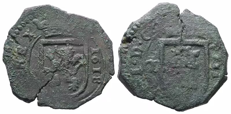 Španělsko, 8 Maravedi 1618 B
