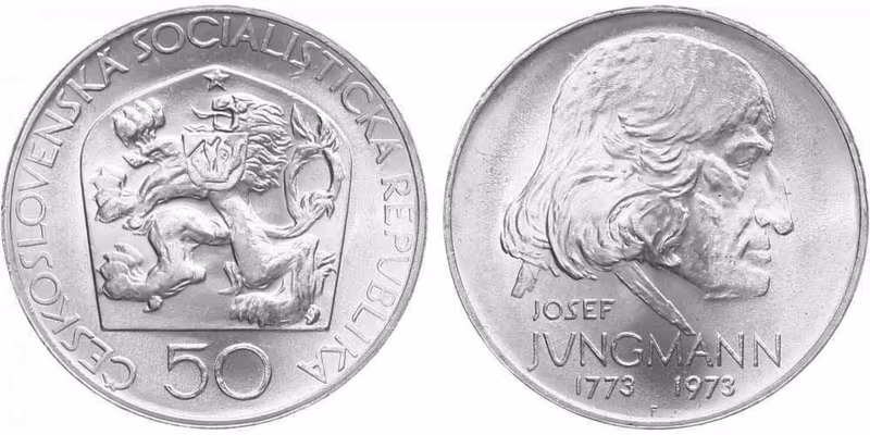 50 Kčs 1973 - Josef Jungmann