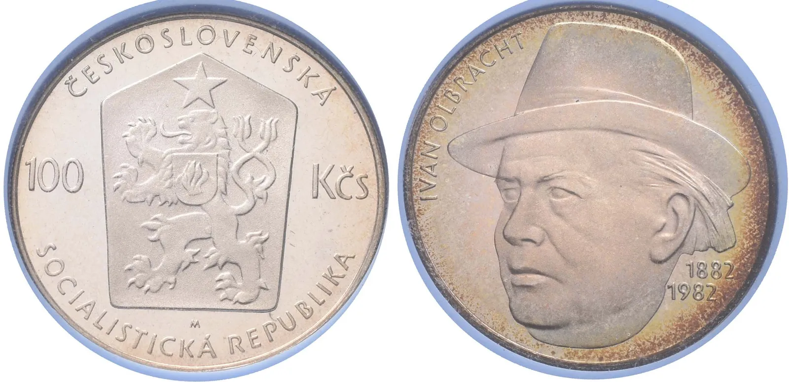 100 Kčs 1982 - Ivan Olbracht, PROOF